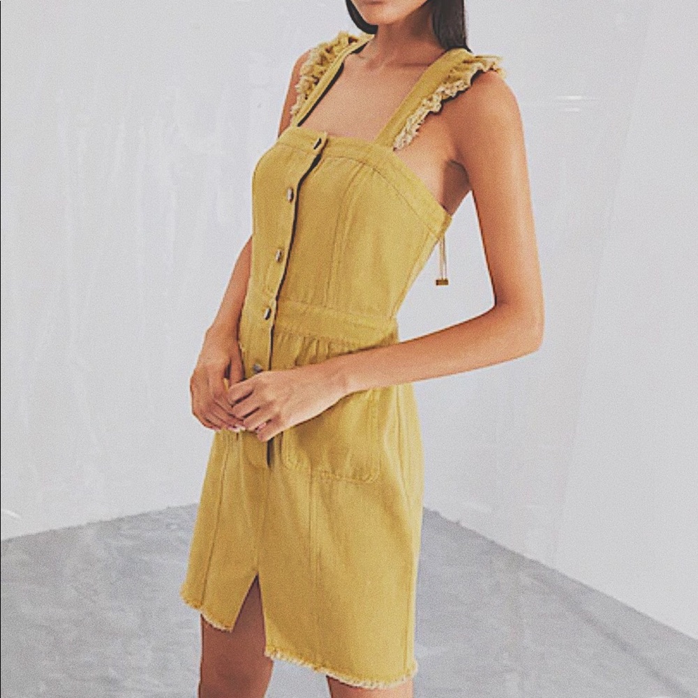 LAST ONE✨HALF OFF ✨ Ruffle Strap Button Up Dress - Picture 4 of 5